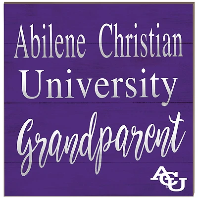 Abilene Christian University Wildcats 10'' x 10'' Grandparent Plaque