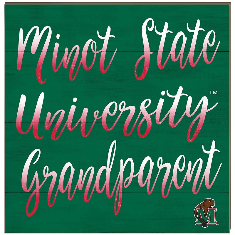 Minot State Beavers 10'' x 10'' Grandparent Plaque
