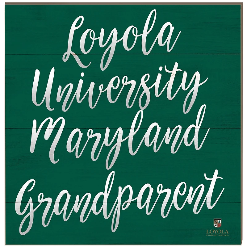 Loyola Greyhounds 10'' x 10'' Grandparent Plaque