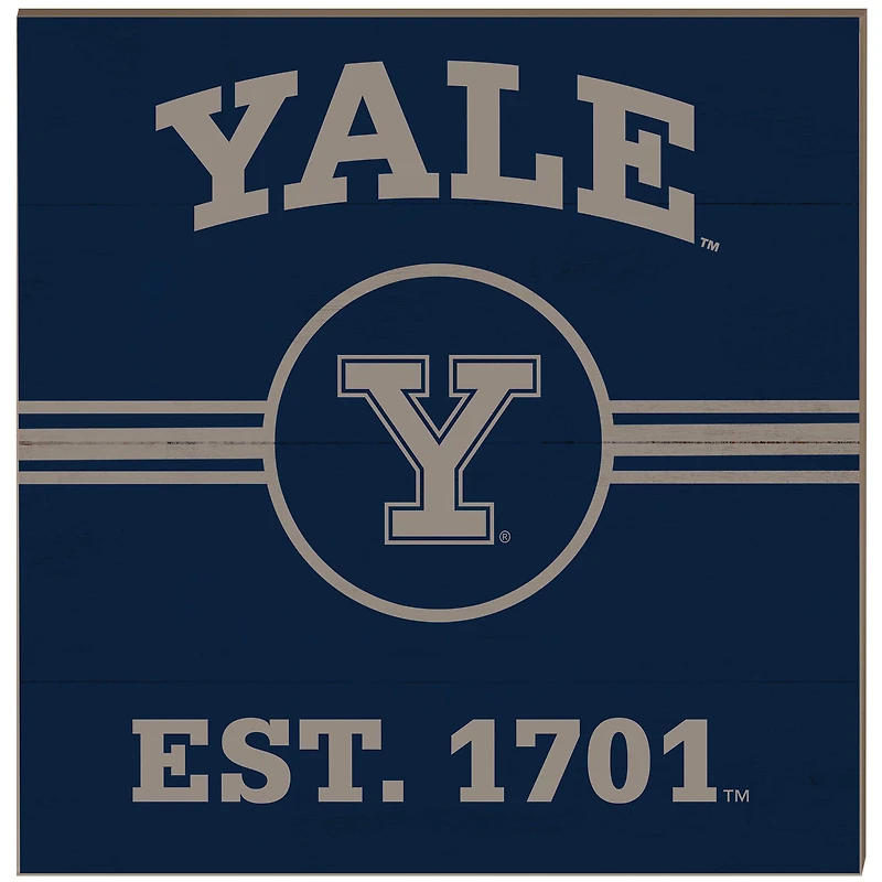 Yale Bulldogs 10'' x 10'' Retro Team Plaque