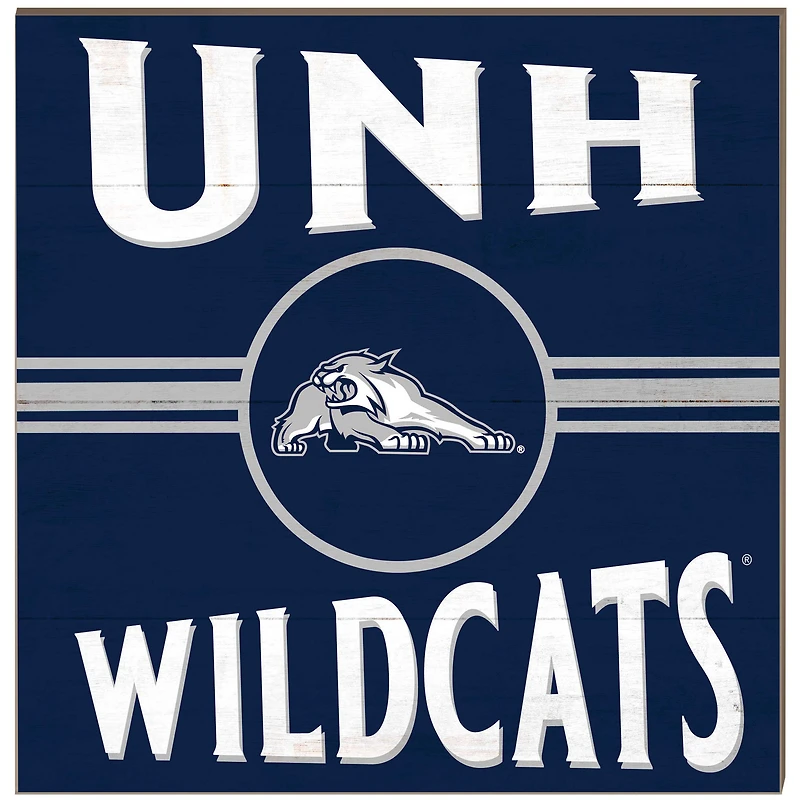 New Hampshire Wildcats 10'' x 10'' Retro Team Plaque