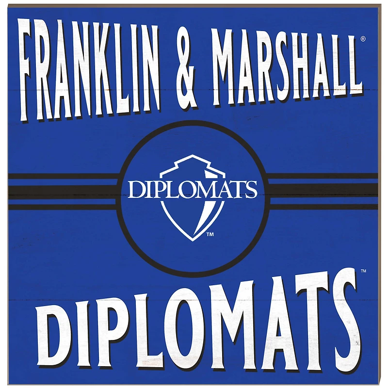 Franklin & Marshall Diplomats 10'' x 10'' Retro Team Plaque