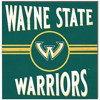 Wayne State Warriors 10'' x 10'' Retro Team Plaque