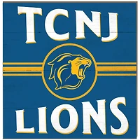 College of New Jersey Lions 10'' x 10'' Retro Team Plaque