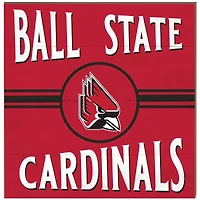 Ball State Cardinals 10'' x 10'' Retro Team Plaque