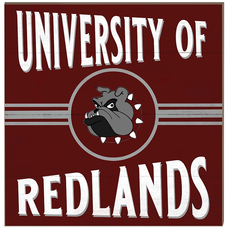 University of Redlands Bulldogs 10'' x 10'' Retro Team Plaque