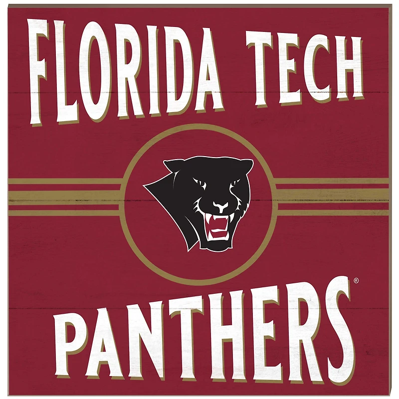 Florida Tech Panthers 10'' x 10'' Retro Team Plaque