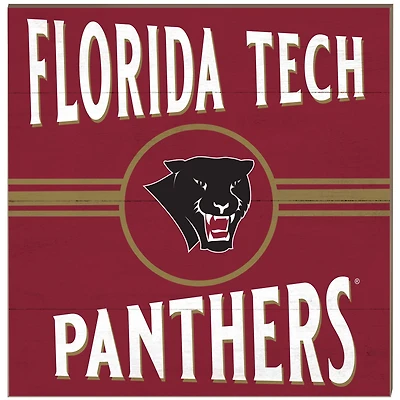 Florida Tech Panthers 10'' x 10'' Retro Team Plaque