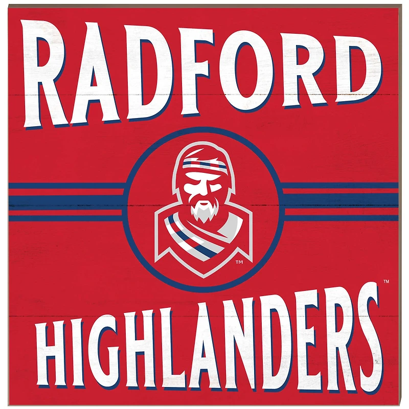 Radford Highlanders 10'' x 10'' Retro Team Plaque