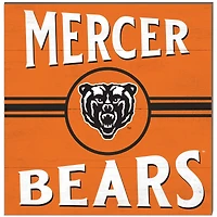 Mercer Bears 10'' x 10'' Retro Team Plaque