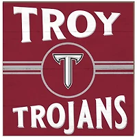 Troy University Trojans 10'' x 10'' Retro Team Plaque