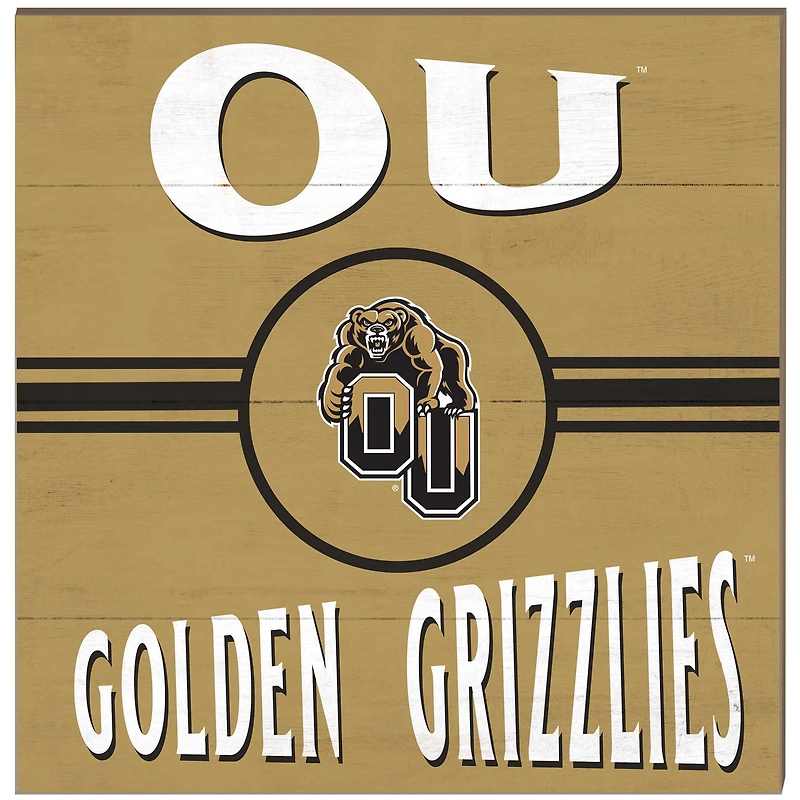 Oakland Golden Grizzlies 10'' x 10'' Retro Team Plaque