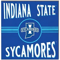 Indiana State Sycamores 10'' x 10'' Retro Team Plaque