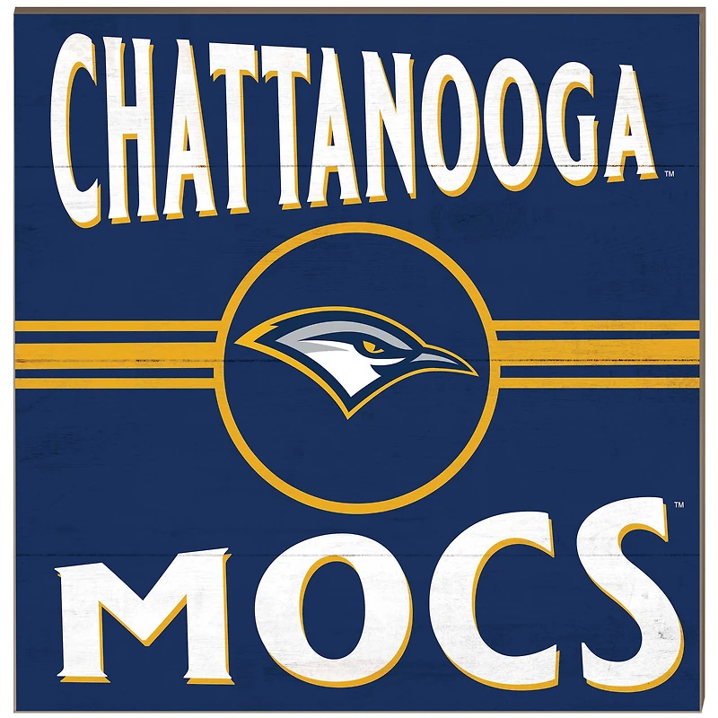 Tennessee Chattanooga Mocs 10'' x 10'' Retro Team Plaque