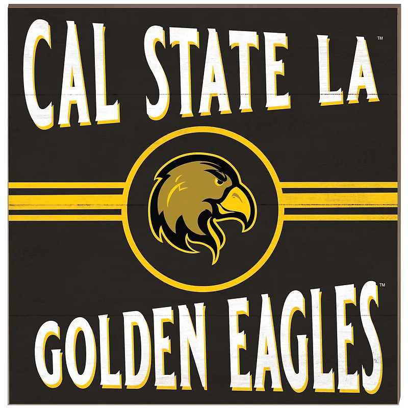 Cal State L.A. Golden Eagles 10'' x 10'' Retro Team Plaque