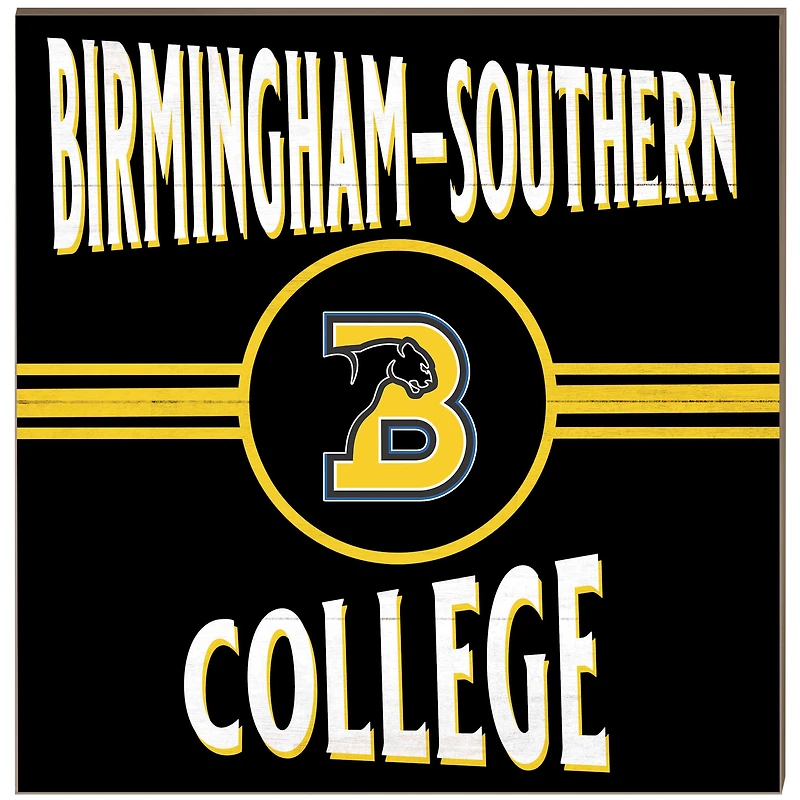 Birmingham-Southern Panthers 10'' x 10'' Retro Team Plaque