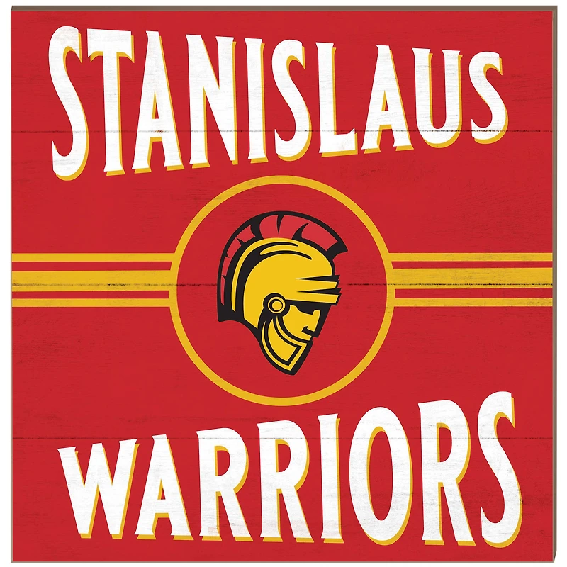 Cal State Stanislaus Warriors 10'' x 10'' Retro Team Plaque
