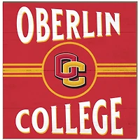Oberlin Yeomen 10'' x 10'' Retro Team Plaque