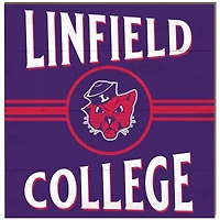 Linfield Wildcats 10'' x 10'' Retro Team Plaque