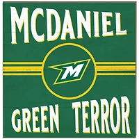 McDaniel Green Terror 10'' x 10'' Retro Team Plaque