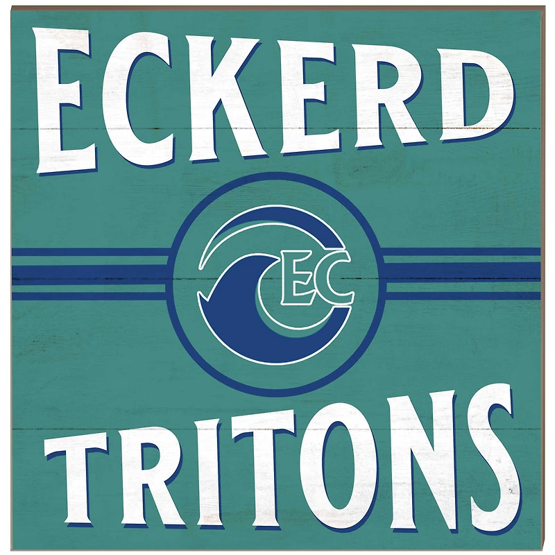 Eckerd Tritons 10'' x 10'' Retro Team Plaque