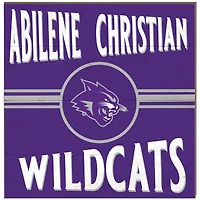 Abilene Christian University Wildcats 10'' x 10'' Retro Team Plaque
