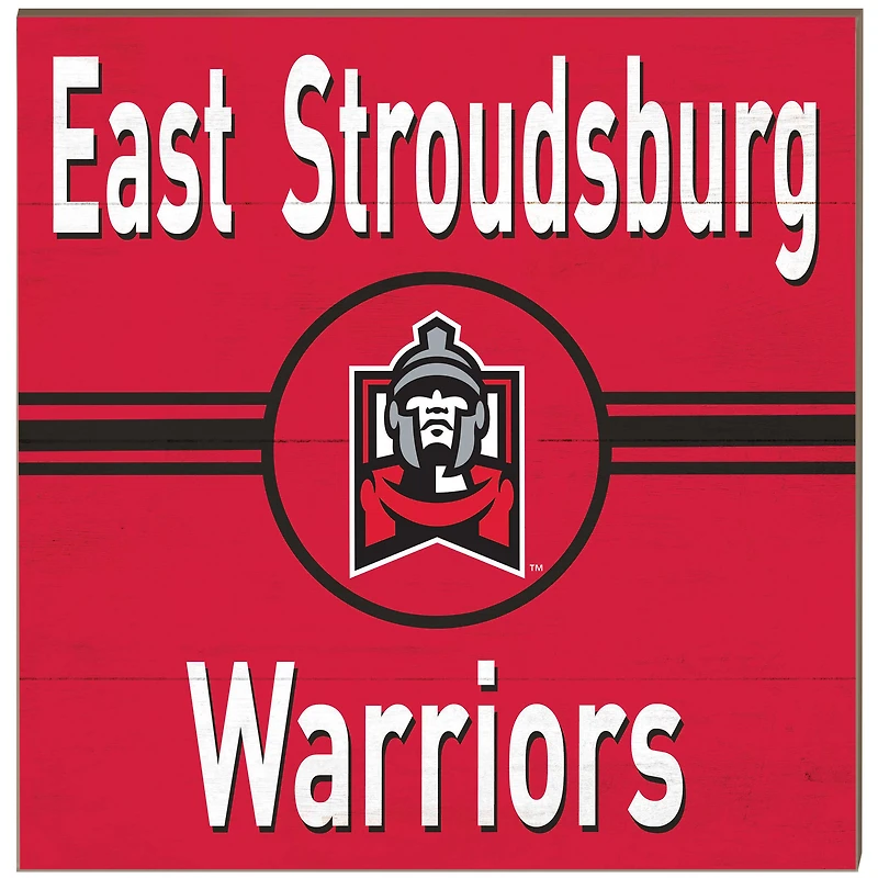 East Stroudsburg Warriors 10'' x 10'' Retro Team Plaque