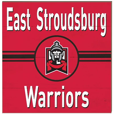 East Stroudsburg Warriors 10'' x 10'' Retro Team Plaque