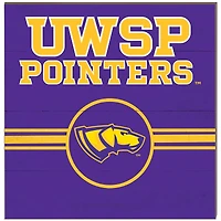 Wisconsin-Stevens Point Pointers 10'' x 10'' Retro Team Plaque