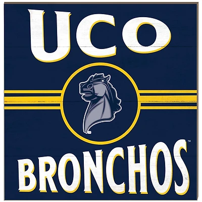 Central Oklahoma Bronchos 10'' x 10'' Retro Team Plaque