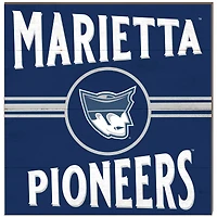 Marietta College Pioneers 10'' x 10'' Retro Team Plaque