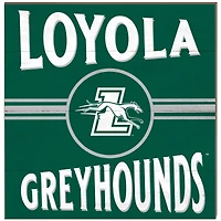 Loyola Greyhounds 10'' x 10'' Retro Team Plaque