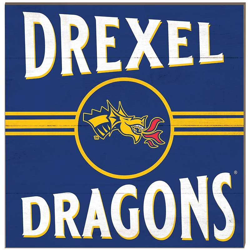Drexel Dragons 10'' x 10'' Retro Team Plaque