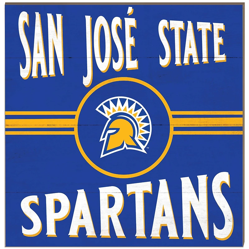 San Jose State Spartans 10'' x 10'' Retro Team Plaque