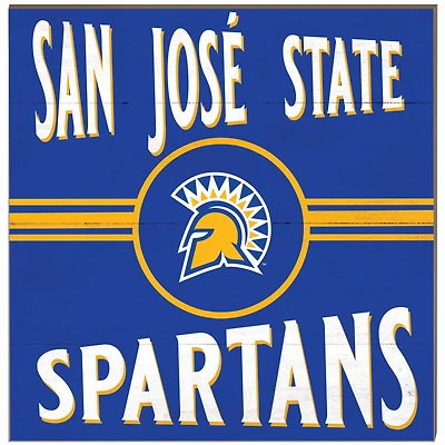 San Jose State Spartans 10'' x 10'' Retro Team Plaque