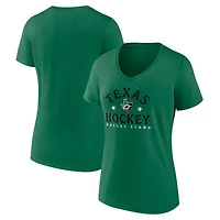 Women's Kelly Green Dallas Stars Shout Out V-Neck T-Shirt