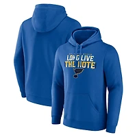 Men's Blue St. Louis Blues Shout Out Pullover Hoodie