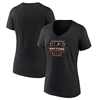 Women's Black Philadelphia Flyers Proclamation V-Neck T-Shirt