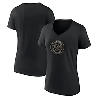 Women's Black Chicago Blackhawks Alternate Logo V-Neck T-Shirt