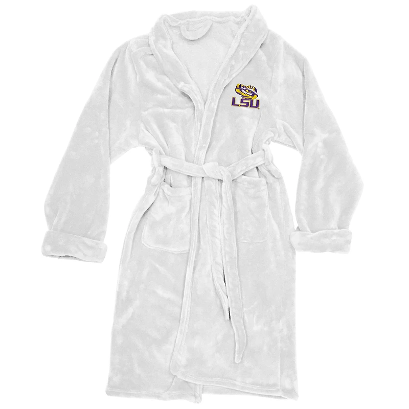 Men's The Northwest Group White LSU Tigers Silk Touch Bath Robe