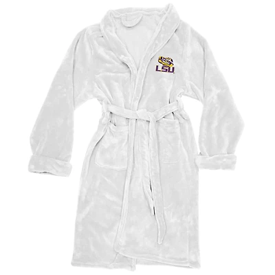 Men's The Northwest Group White LSU Tigers Silk Touch Bath Robe