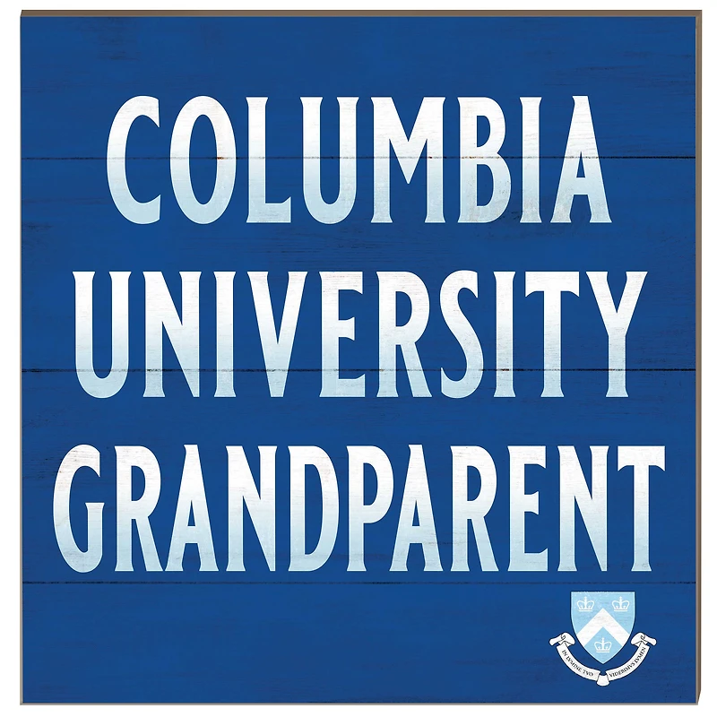 Columbia University 10" x 10" Grandparent Wood Plaque
