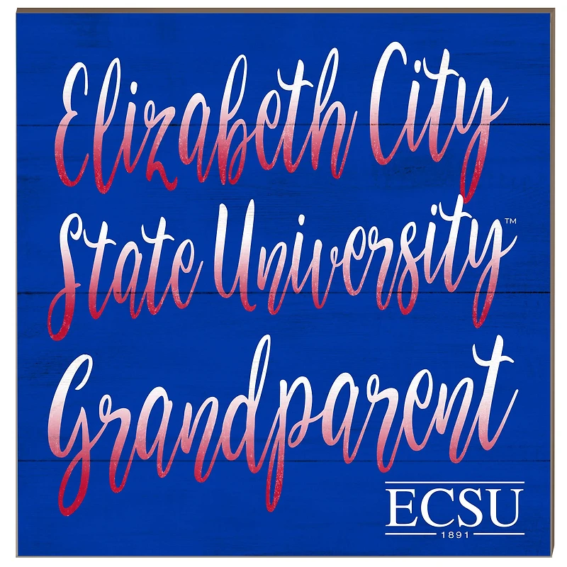 ECSU Vikings 10" x 10" Grandparent Wood Plaque