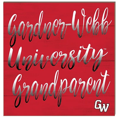 Gardner-Webb Bulldogs 10" x 10" Grandparent Wood Plaque