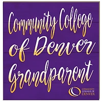 CCD CityHawks 10" x 10" Grandparent Wood Plaque