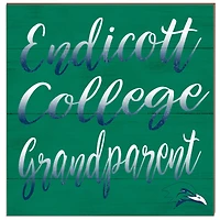 Endicott College 10" x 10" Grandparent Wood Plaque