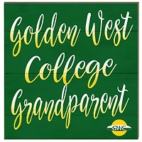 Golden West College 10" x 10" Grandparent Wood Plaque