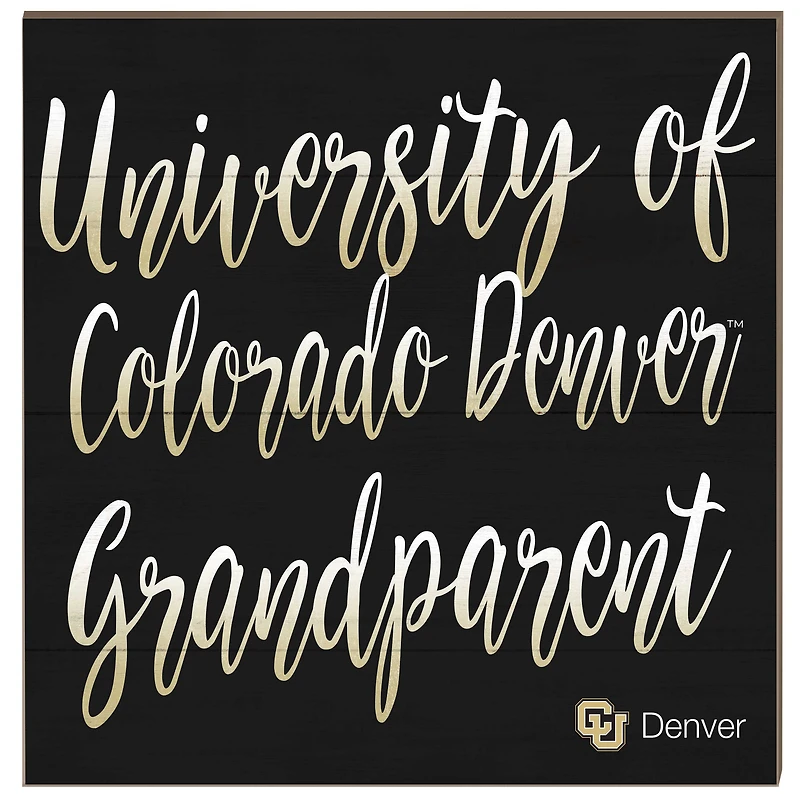 CU Denver Lynx 10" x 10" Grandparent Wood Plaque