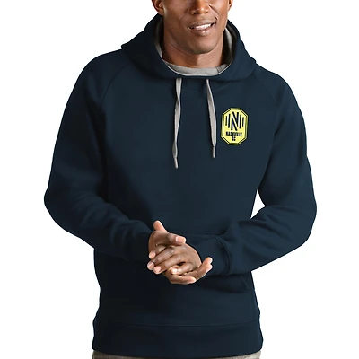 Men's Antigua Navy Nashville SC Logo Victory Pullover Hoodie