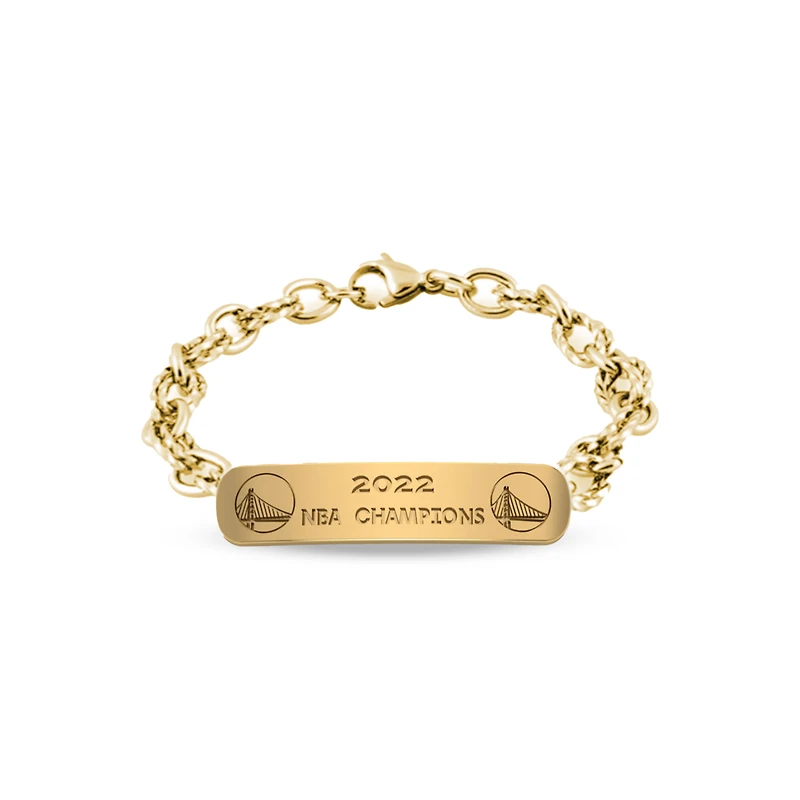Jason of Beverly Hills Golden State Warriors 2022 NBA Finals Champions Personalized ID Bracelet